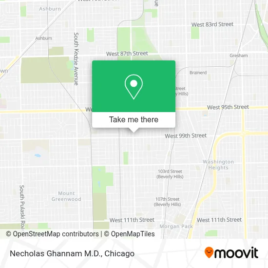 Necholas Ghannam M.D. map