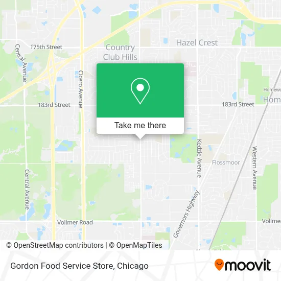 Gordon Food Service Store map