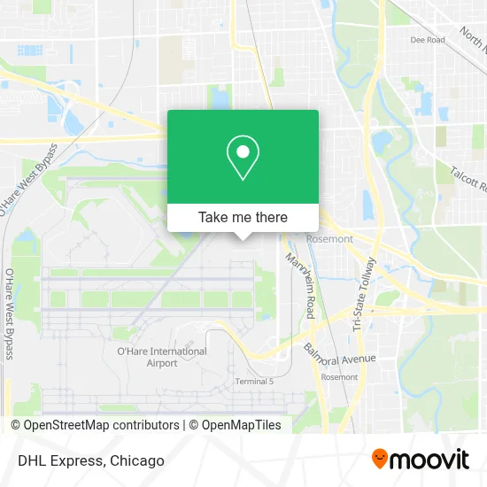 DHL Express map