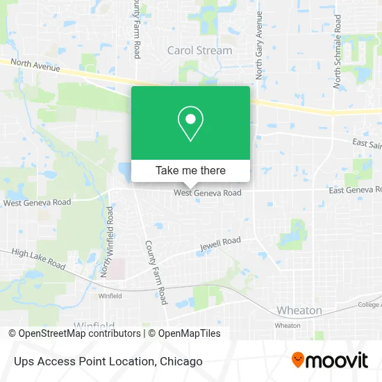 Ups Access Point Location map