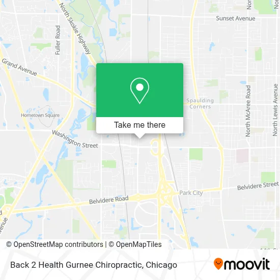 Back 2 Health Gurnee Chiropractic map