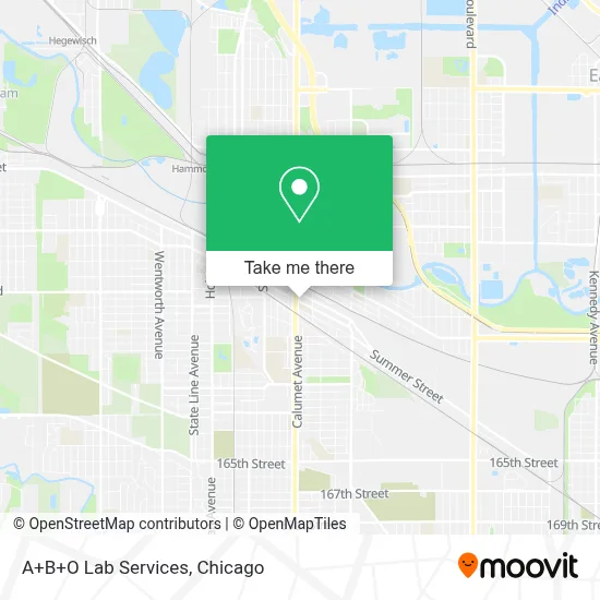 A+B+O Lab Services map