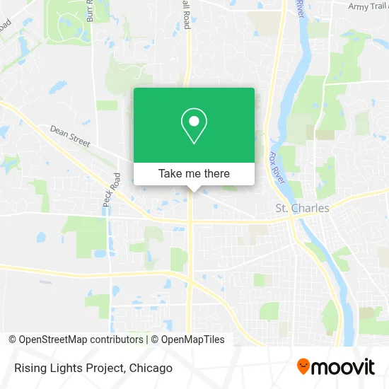 Rising Lights Project map