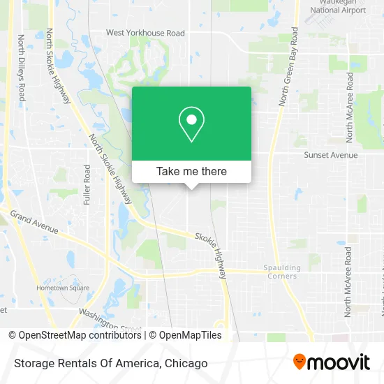 Storage Rentals Of America map
