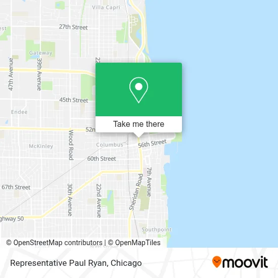 Representative Paul Ryan map