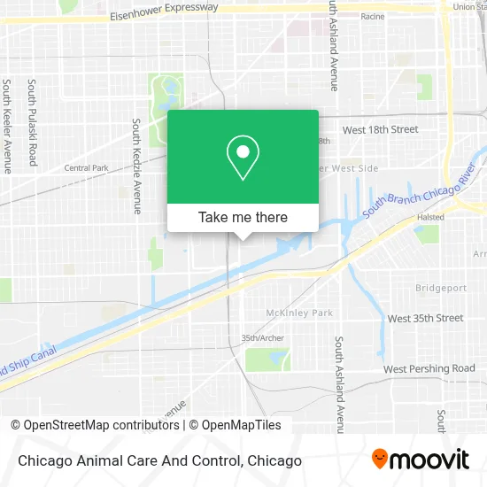 Chicago Animal Care And Control map