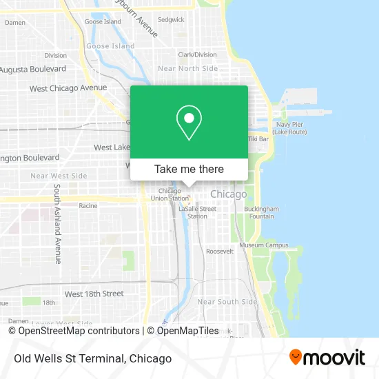 Old Wells St Terminal map