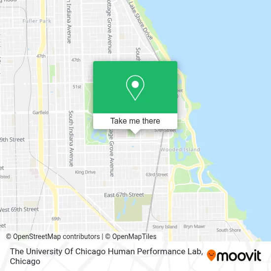 The University Of Chicago Human Performance Lab map