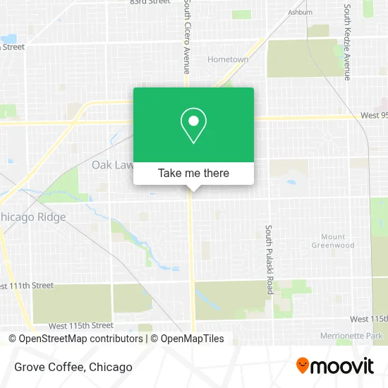 Grove Coffee map
