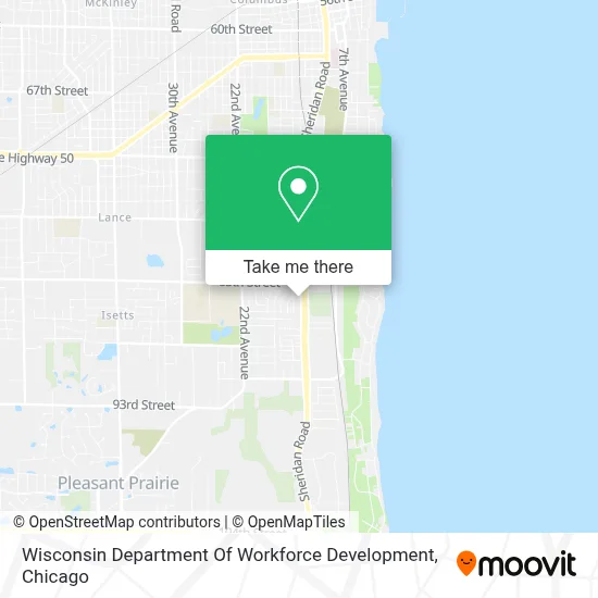 Wisconsin Department Of Workforce Development map