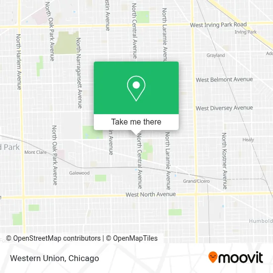 Western Union map
