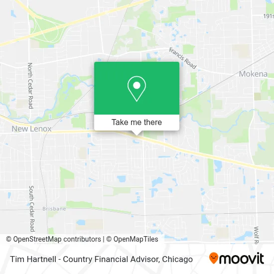 Tim Hartnell - Country Financial Advisor map
