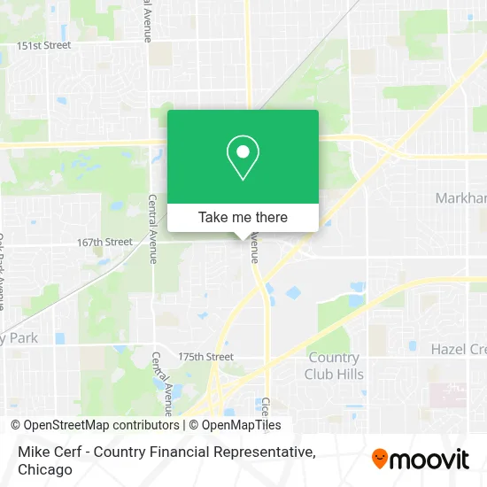 Mike Cerf - Country Financial Representative map