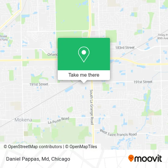 Daniel Pappas, Md map
