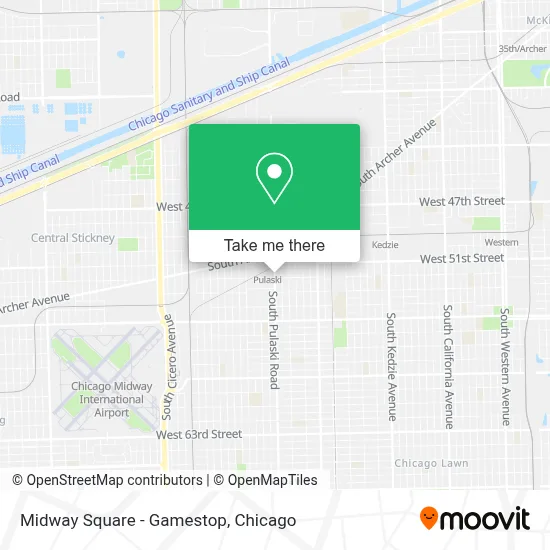 Midway Square - Gamestop map
