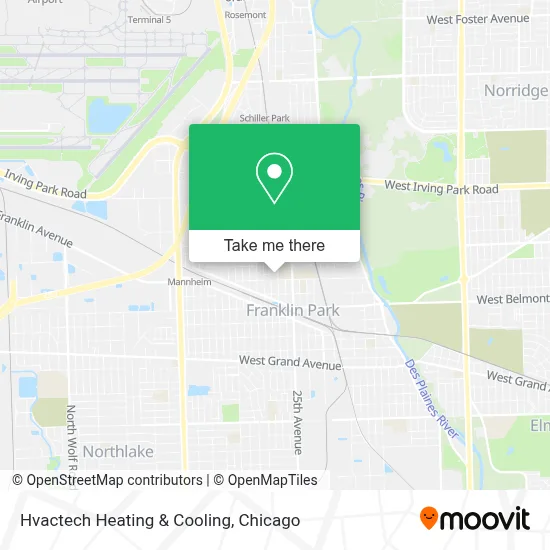 Hvactech Heating & Cooling map