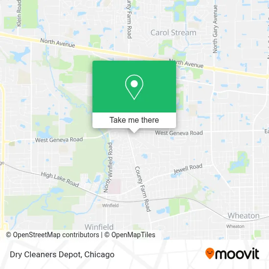Dry Cleaners Depot map