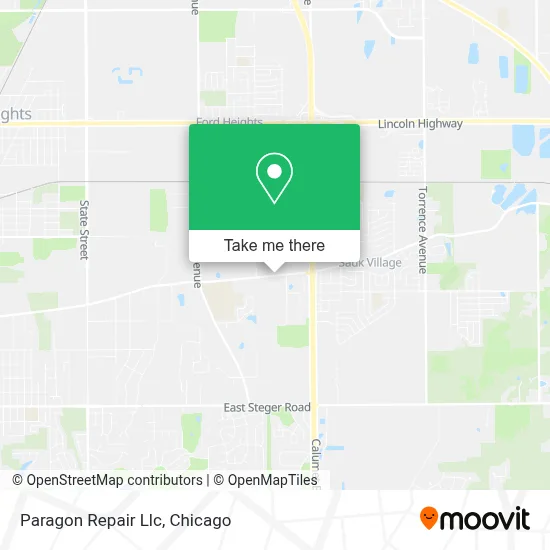 Paragon Repair Llc map