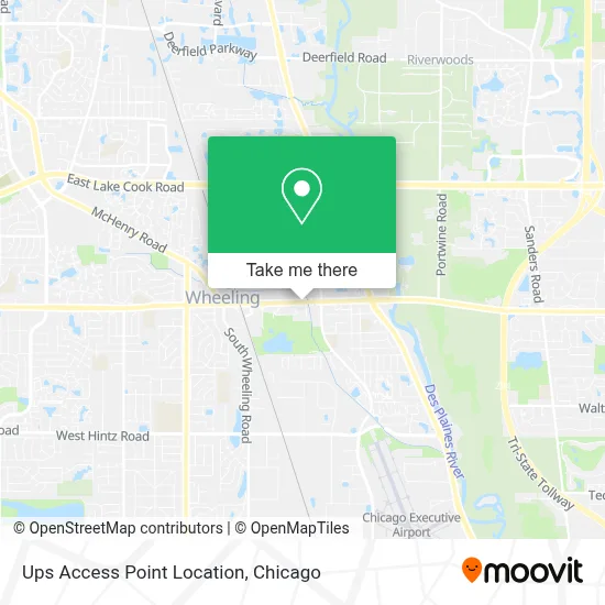 Ups Access Point Location map