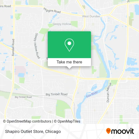 Shapiro Outlet Store map