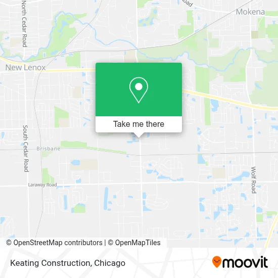 Keating Construction map