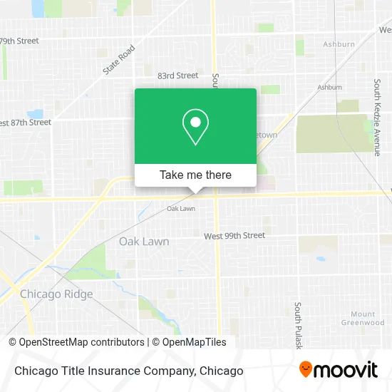 Chicago Title Insurance Company map
