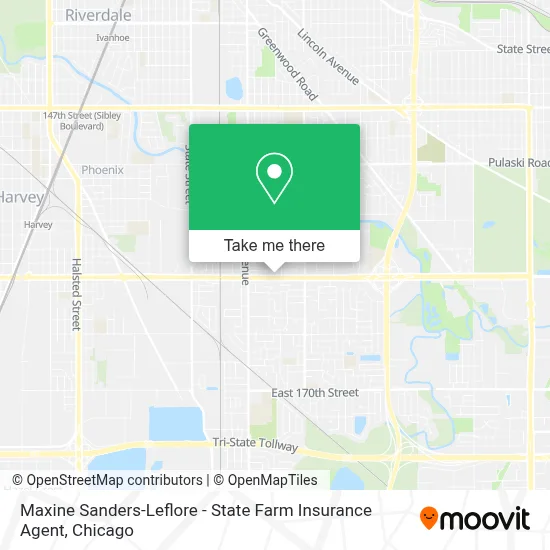 Maxine Sanders-Leflore - State Farm Insurance Agent map