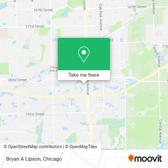 Bryan A Lipson map