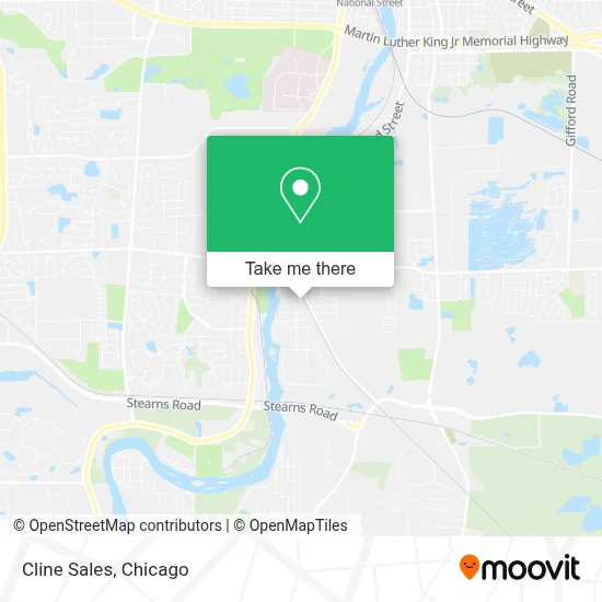 Cline Sales map