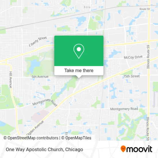 One Way Apostolic Church map