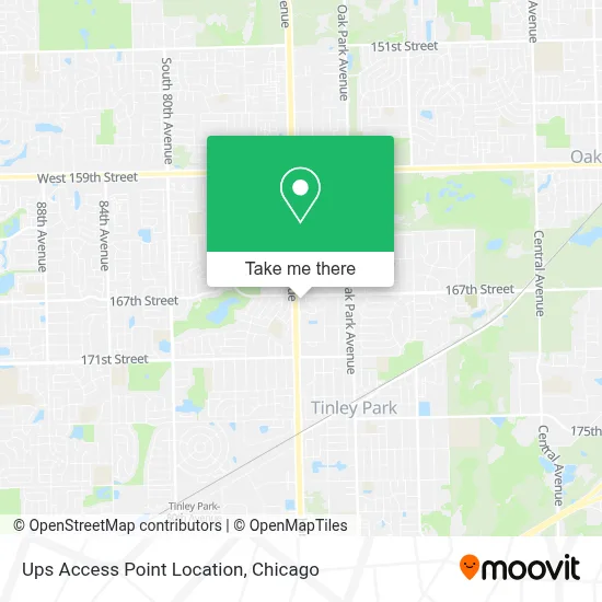 Ups Access Point Location map