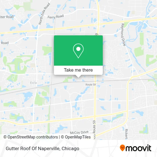Gutter Roof Of Naperville map