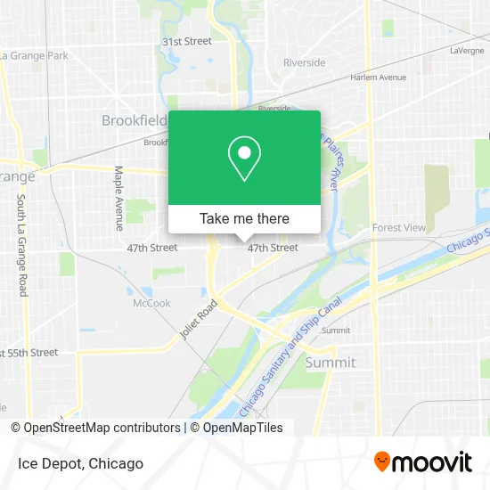 Ice Depot map