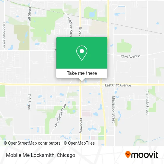 Mobile Me Locksmith map