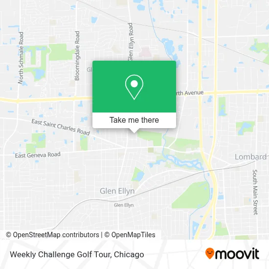 Weekly Challenge Golf Tour map