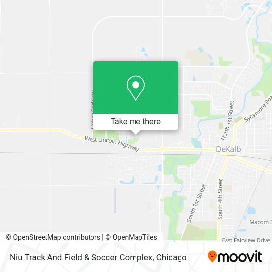 Niu Track And Field & Soccer Complex map