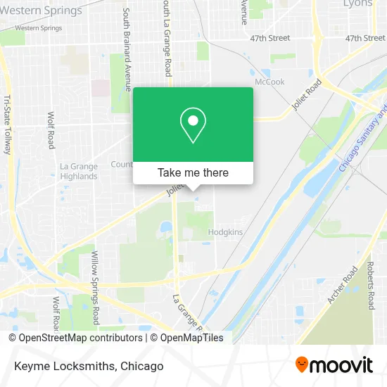Keyme Locksmiths map