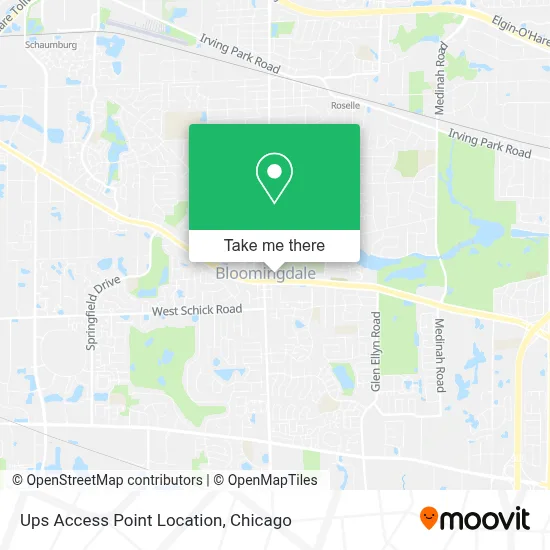 Ups Access Point Location map