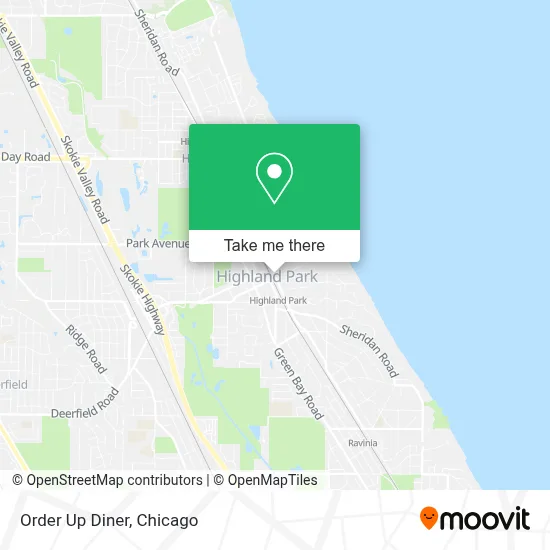 Order Up Diner map