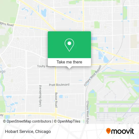 Hobart Service map