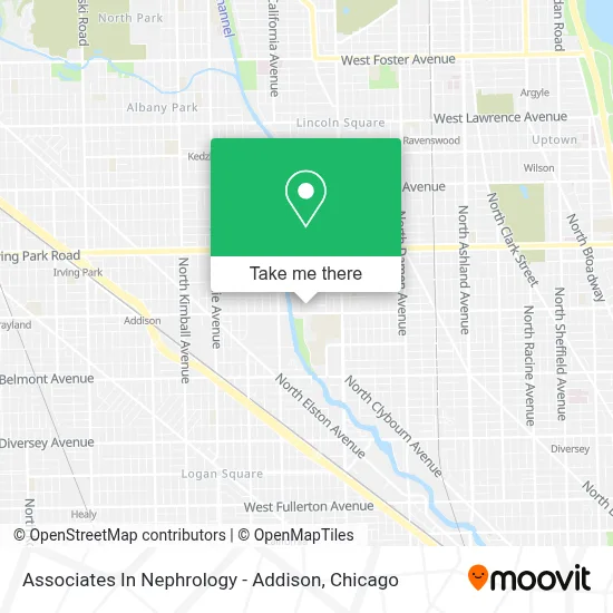 Associates In Nephrology - Addison map