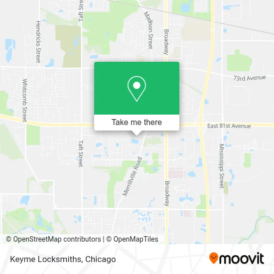 Keyme Locksmiths map