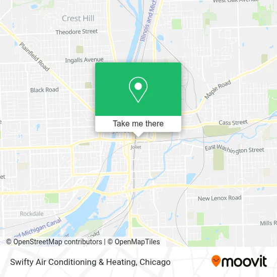 Swifty Air Conditioning & Heating map