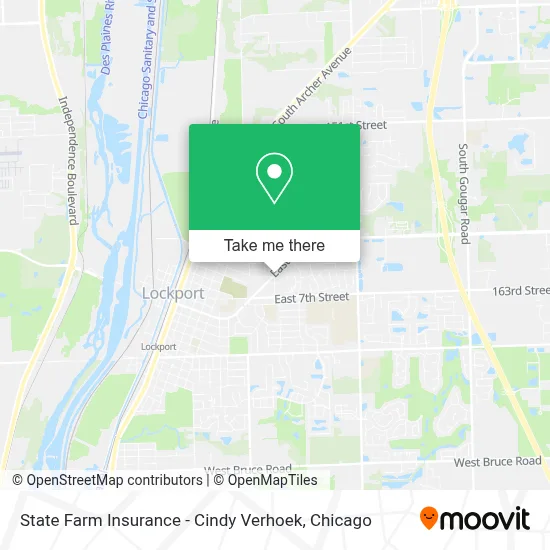 State Farm Insurance - Cindy Verhoek map