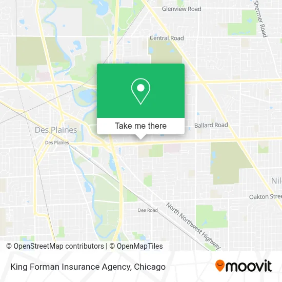 King Forman Insurance Agency map