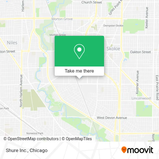 Shure Inc. map