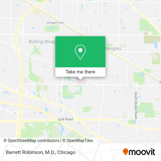Barrett Robinson, M.D. map
