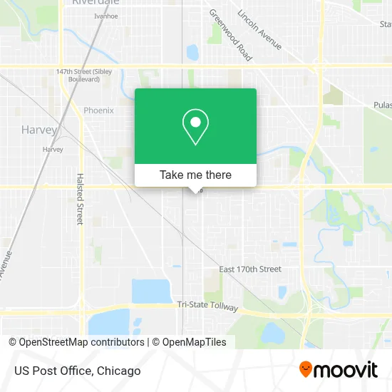 Us Post Office map