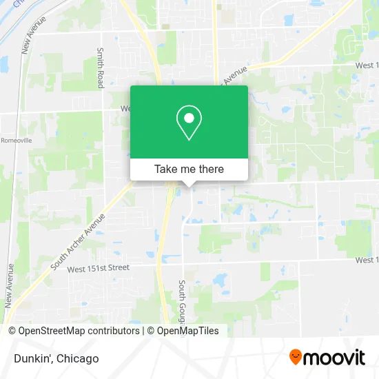 Dunkin' map