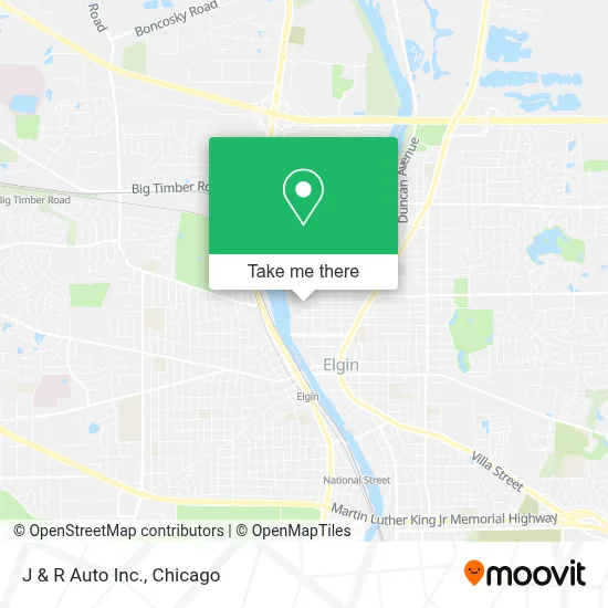 J & R Auto Inc. map